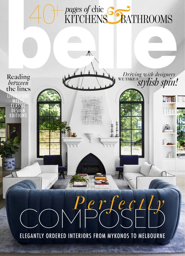 Belle Magazine Article project feature: A bayside home in Sydney with a European palazzo-like feel